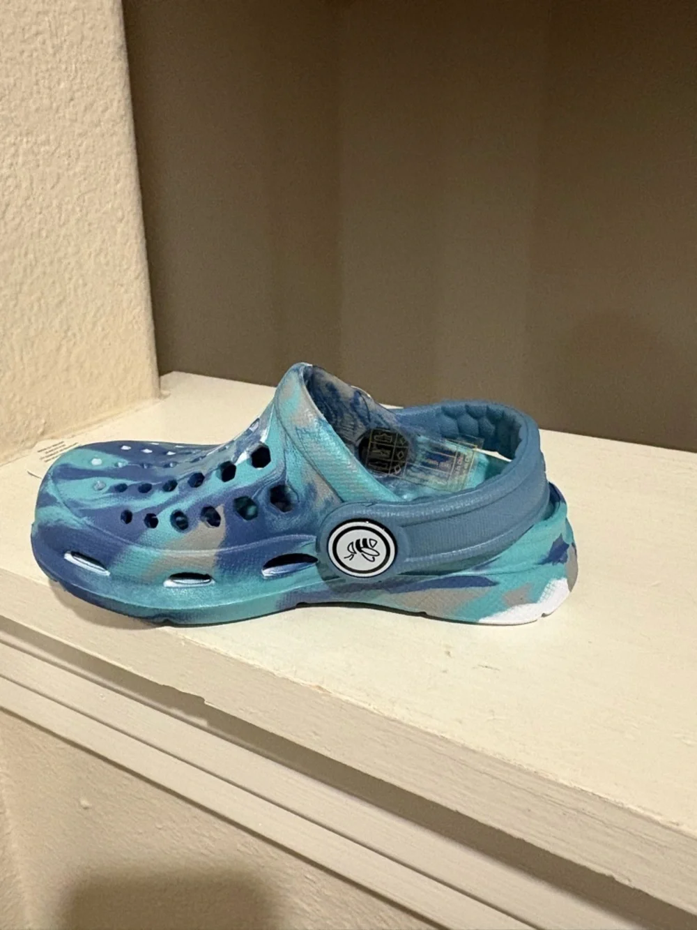 Joybees Clogs Blue Kids Toddler Infant Sz 4/5 SlipOn Comfort Sandals Lightweight